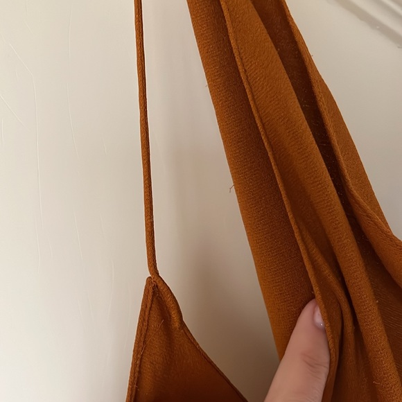 Alexander Wang Rust Asymmetrical 100% Silk Dress Sz 0 - Picture 9 of 13